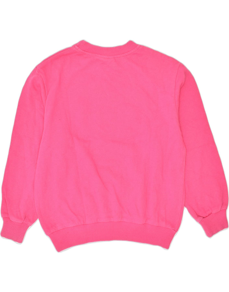 LACOSTE Girls Graphic Sweatshirt Jumper 9-10 Years Pink Cotton | Vintage | Thrift | Second-Hand | Used Clothing | Messina Hembry 