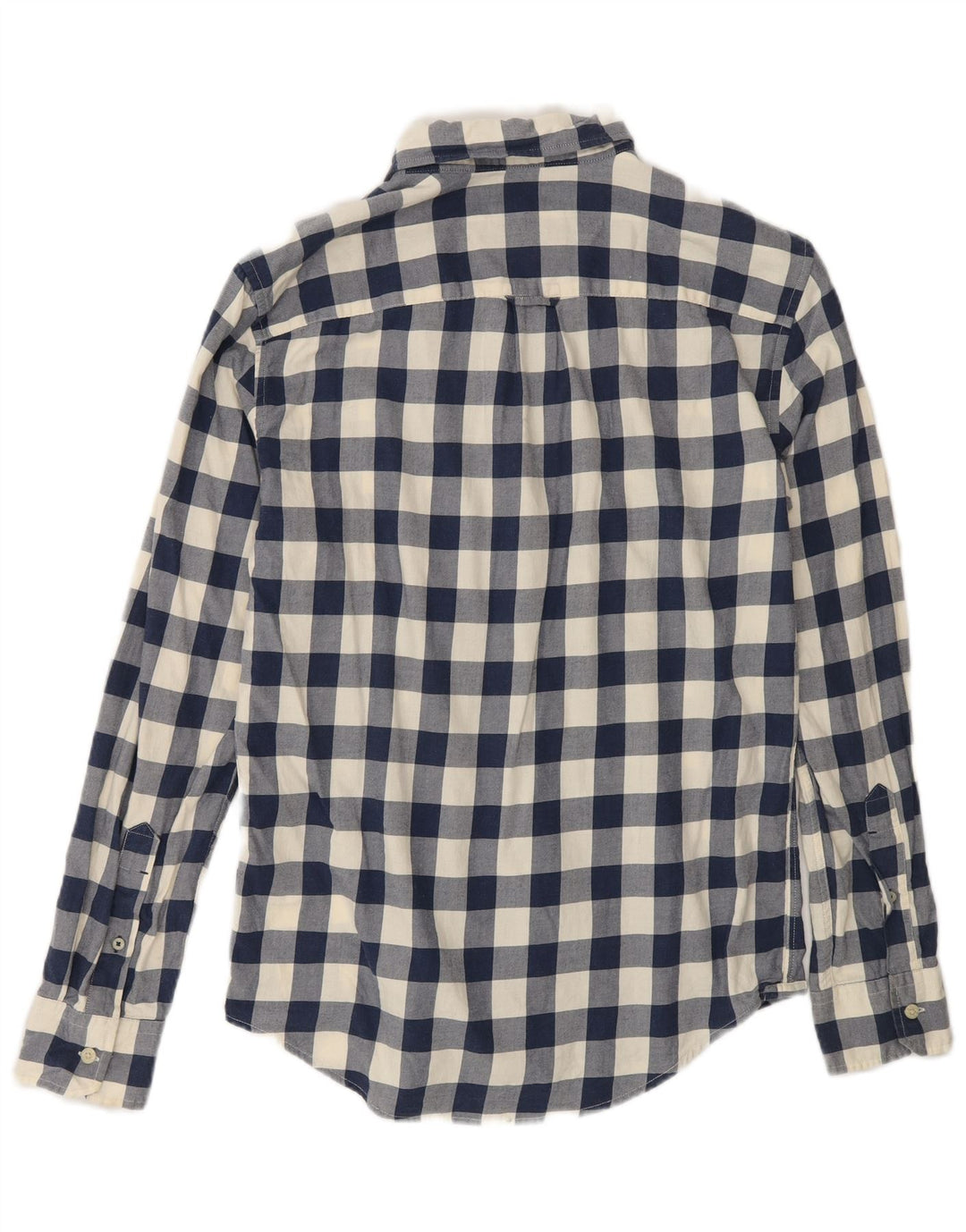 American Eagle Mens Classic Fit Shirt XS Navy Blue Gingham Cotton