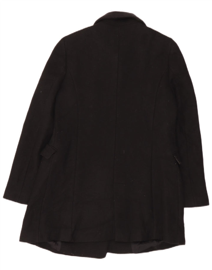 Zara Womens Overcoat UK 14 Large Black
