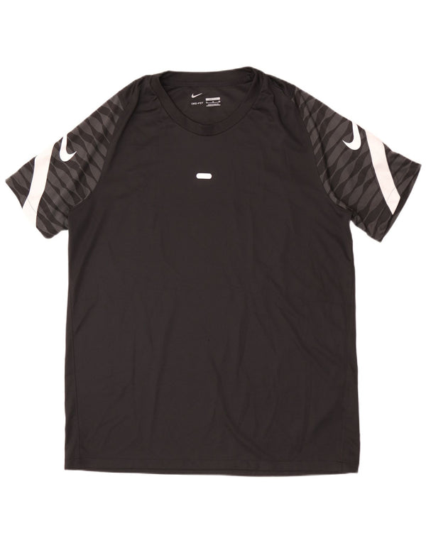 Nike Mens Dri Fit Slim Graphic T-Shirt Top XL Black Polyester