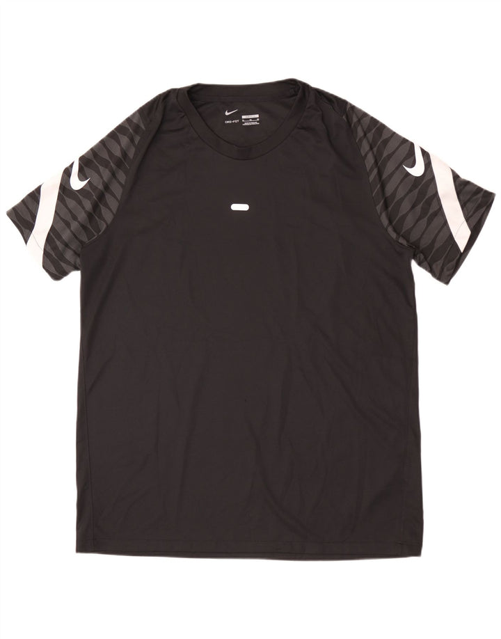 Nike Mens Dri Fit Slim Graphic T-Shirt Top XL Black Polyester