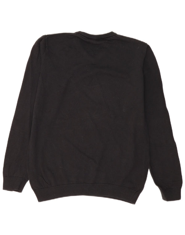 Marks & Spencer Boys V-Neck Jumper Sweater 15-16 Years Black Cotton