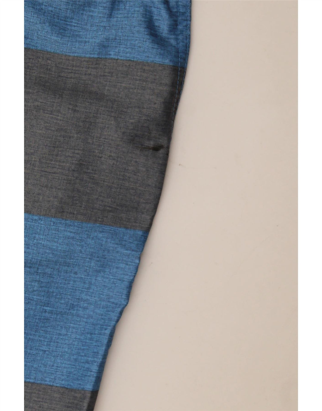 Hurley Mens Chino Shorts W33 Medium Blue Striped Polyester