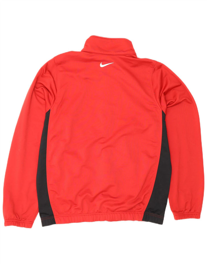Nike Mens Tracksuit Top Jacket Medium Red Colourblock
