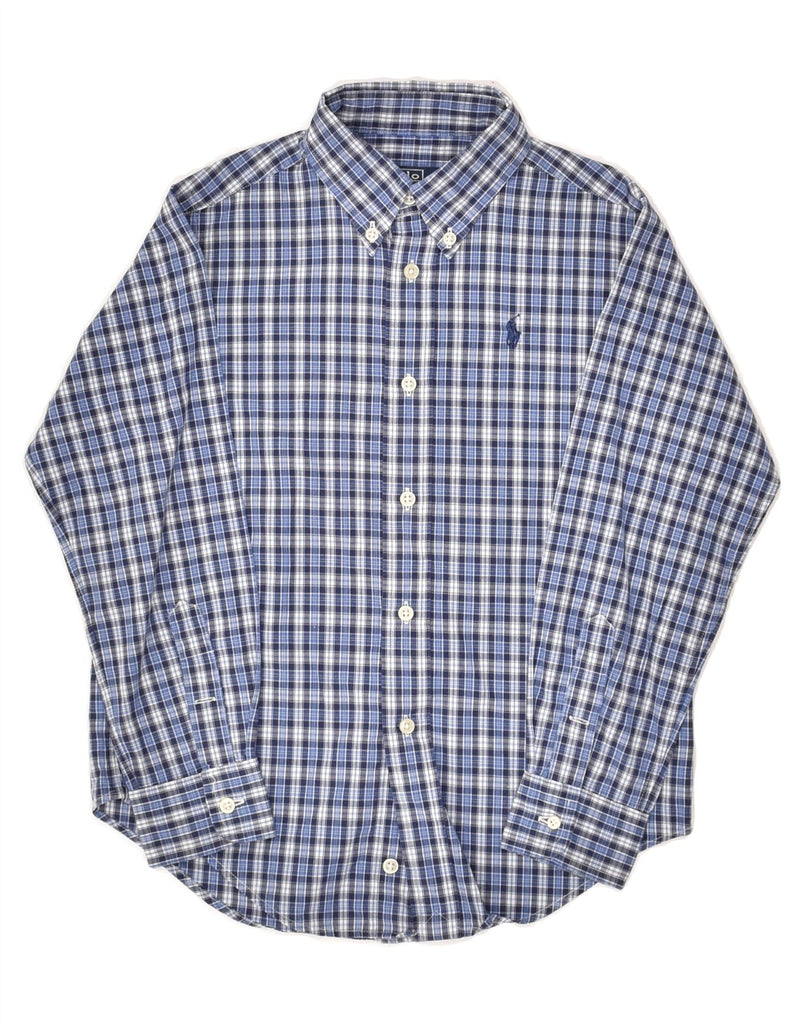 POLO RALPH LAUREN Boys Shirt 4-5 Years Blue Check Cotton | Vintage Polo Ralph Lauren | Thrift | Second-Hand Polo Ralph Lauren | Used Clothing | Messina Hembry 