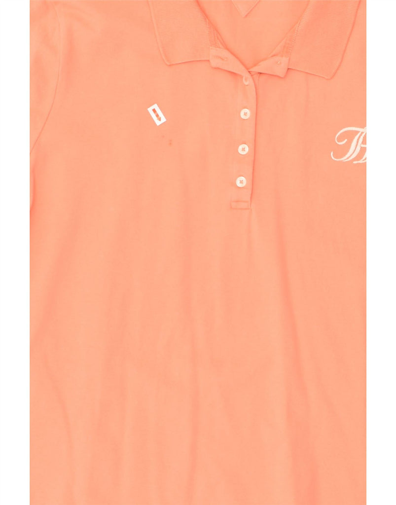 TOMMY HILFIGER Womens Polo Shirt UK 20 2XL Orange Cotton | Vintage Tommy Hilfiger | Thrift | Second-Hand Tommy Hilfiger | Used Clothing | Messina Hembry 