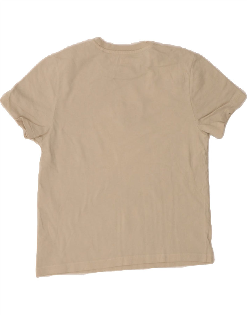 LEVI'S Womens Graphic T-Shirt Top UK 2 2XS Beige Cotton Vintage Levi's and Second-Hand Levi's from Messina Hembry 