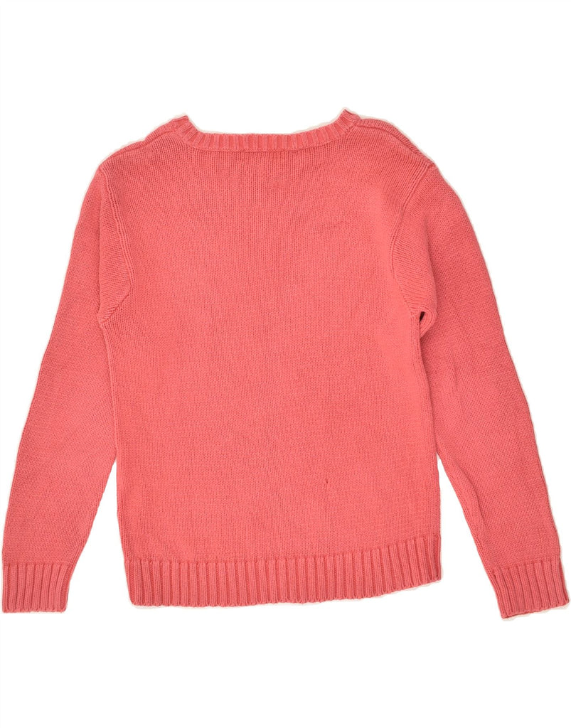 POLO RALPH LAUREN Girls Boat Neck Jumper Sweater 6-7 Years Pink Cotton | Vintage Polo Ralph Lauren | Thrift | Second-Hand Polo Ralph Lauren | Used Clothing | Messina Hembry 