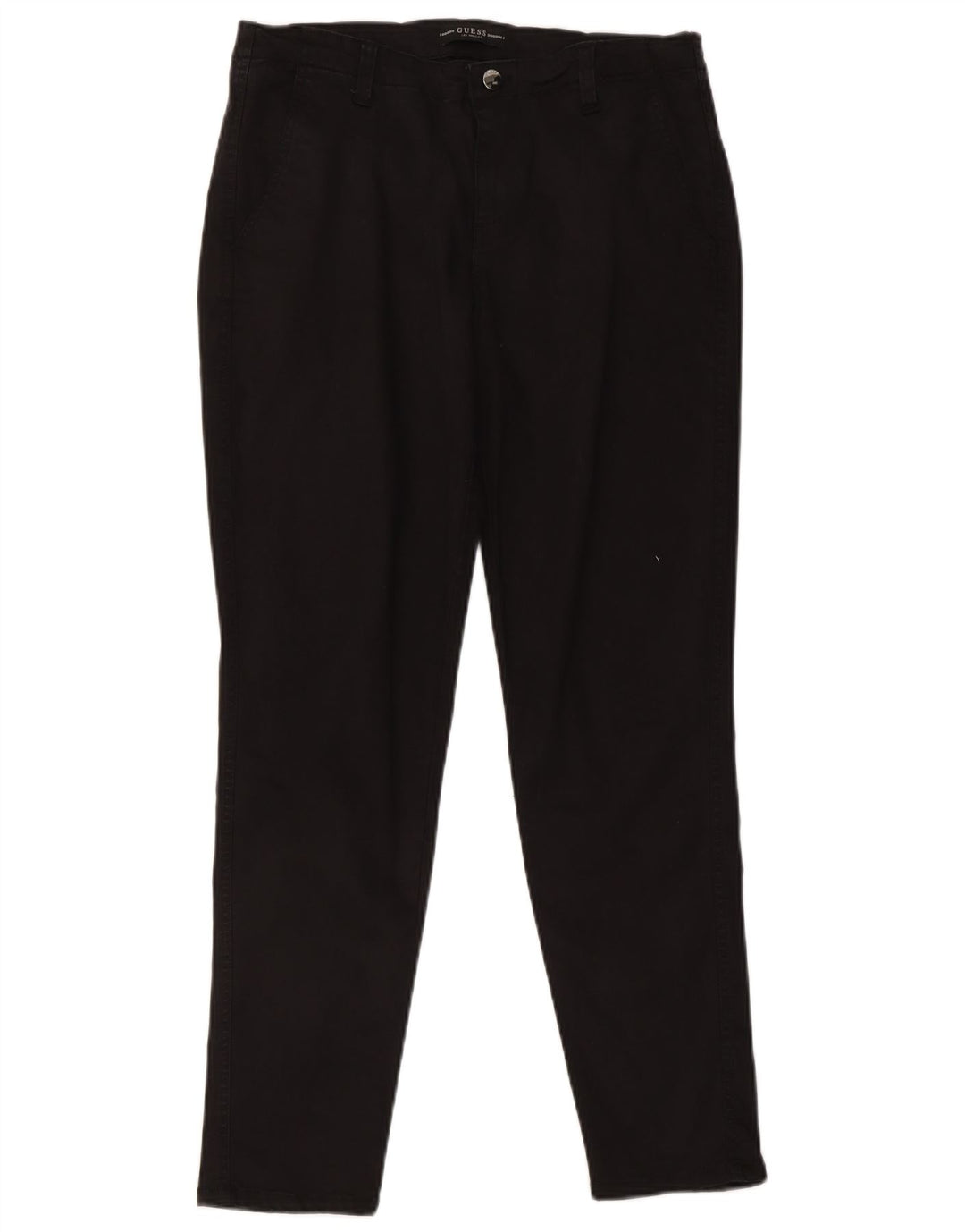 Guess Womens Slim Chino Trousers W31 L29 Black Lyocell