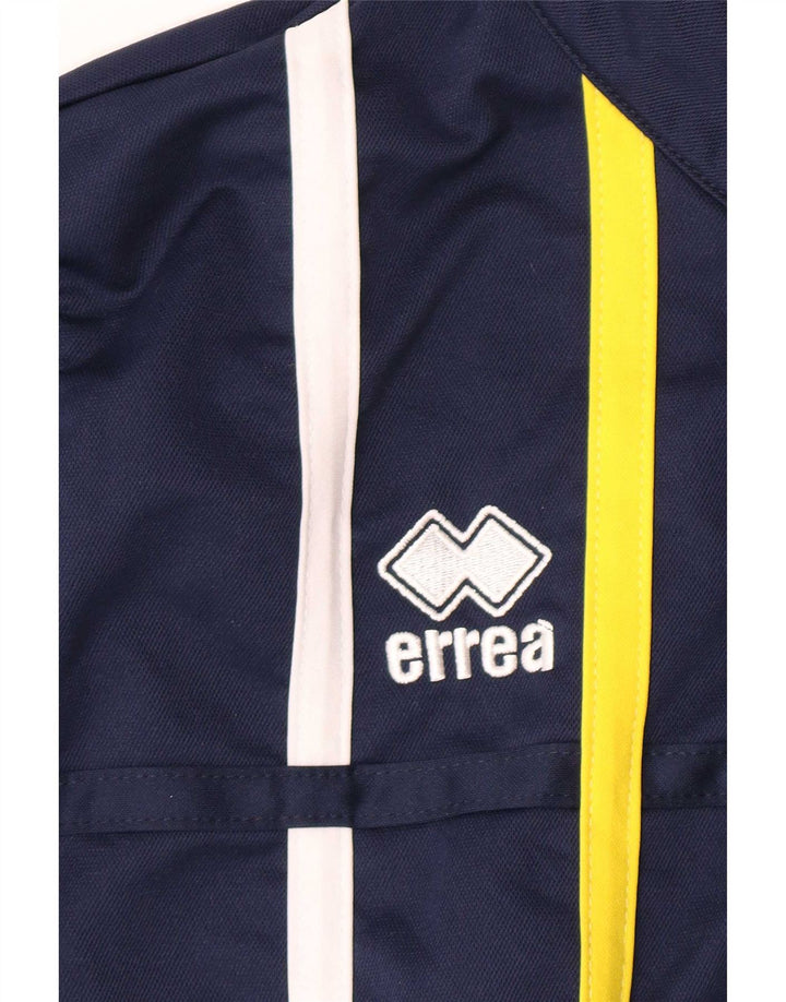 Errea Mens Tracksuit Top Jacket Large Navy Blue Colourblock