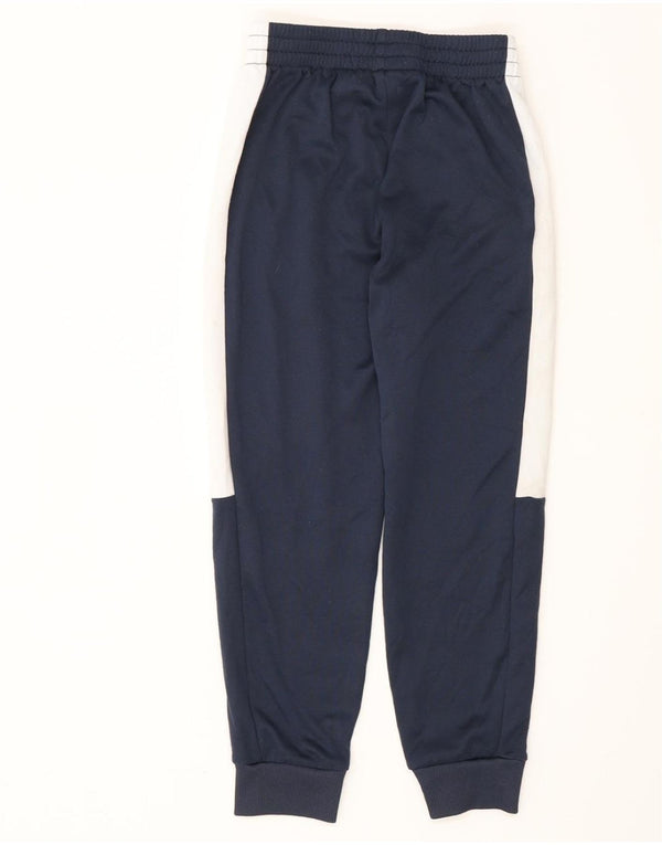 PUMA Boys Tracksuit Trousers Joggers 7-8 Years Small  Navy Blue