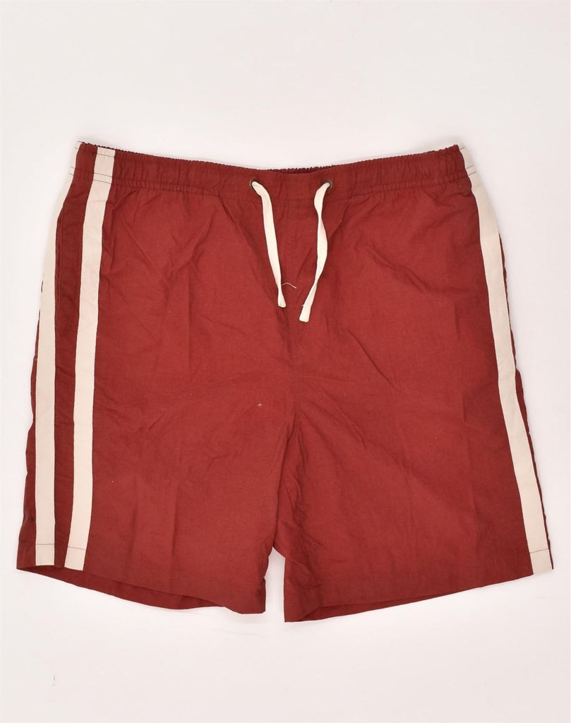 TIMBERLAND Mens Sport Shorts Large Maroon Nylon | Vintage Timberland | Thrift | Second-Hand Timberland | Used Clothing | Messina Hembry 