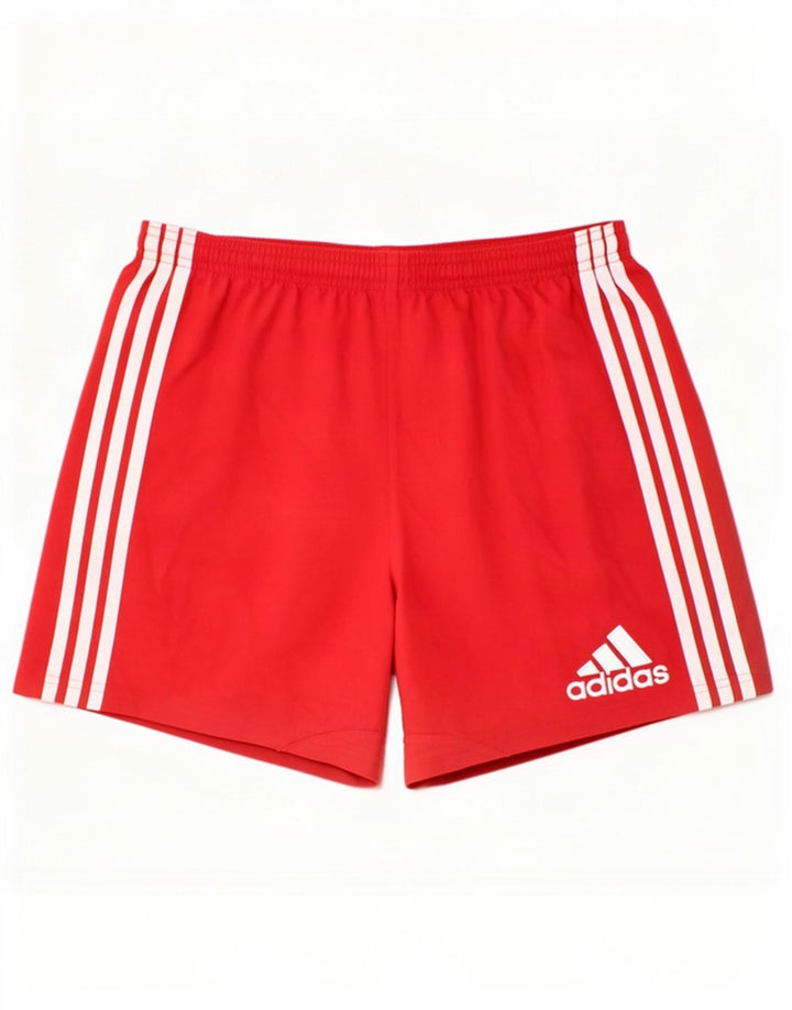 Adidas Boys Climacool Sport Shorts 15-16 Years Red Polyester