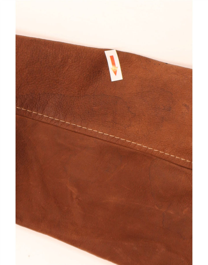 David Moore Mens Leather Jacket IT 50 Large Brown Leather