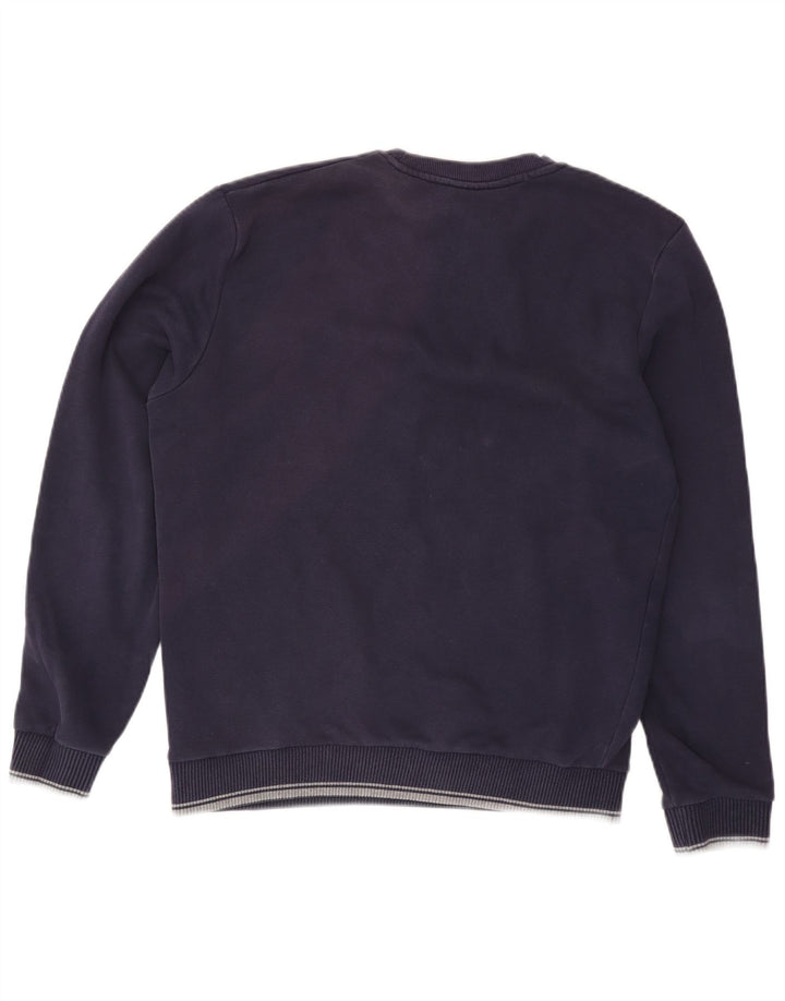 Fila Mens Sweatshirt Jumper Large Navy Blue Cotton