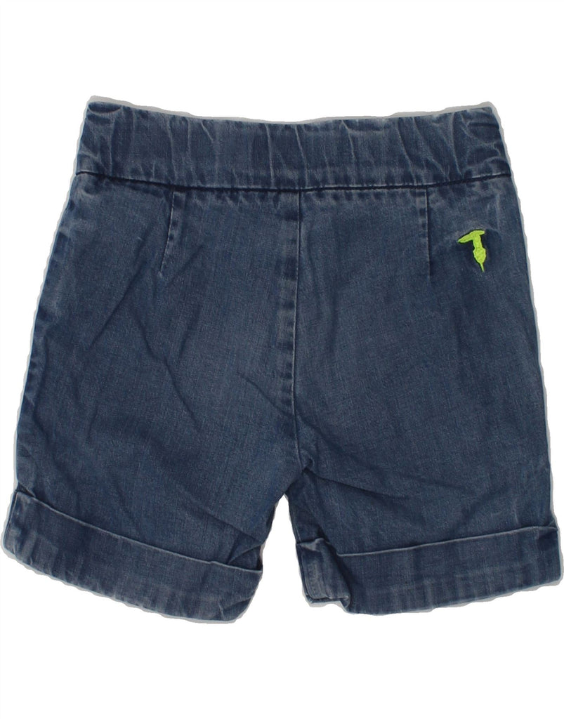 TRUSSARDI Girls Denim Shorts 2-3 Years W20 Blue Lyocell | Vintage Trussardi | Thrift | Second-Hand Trussardi | Used Clothing | Messina Hembry 