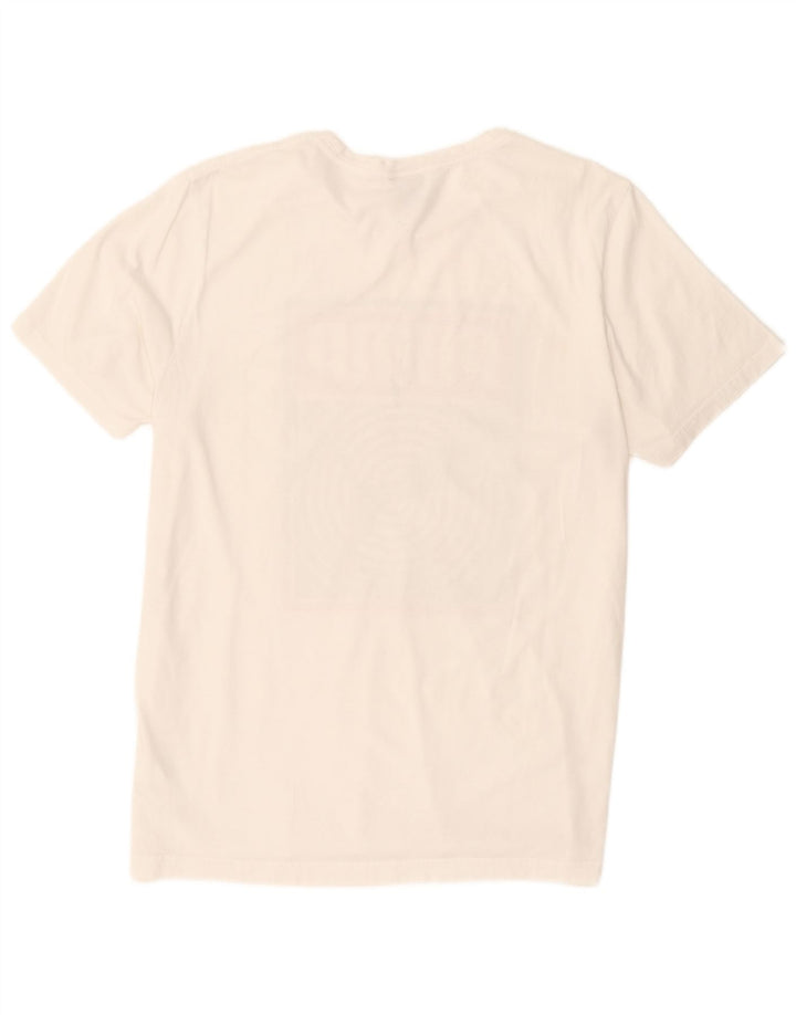 Puma Mens Graphic T-Shirt Top Large White Cotton