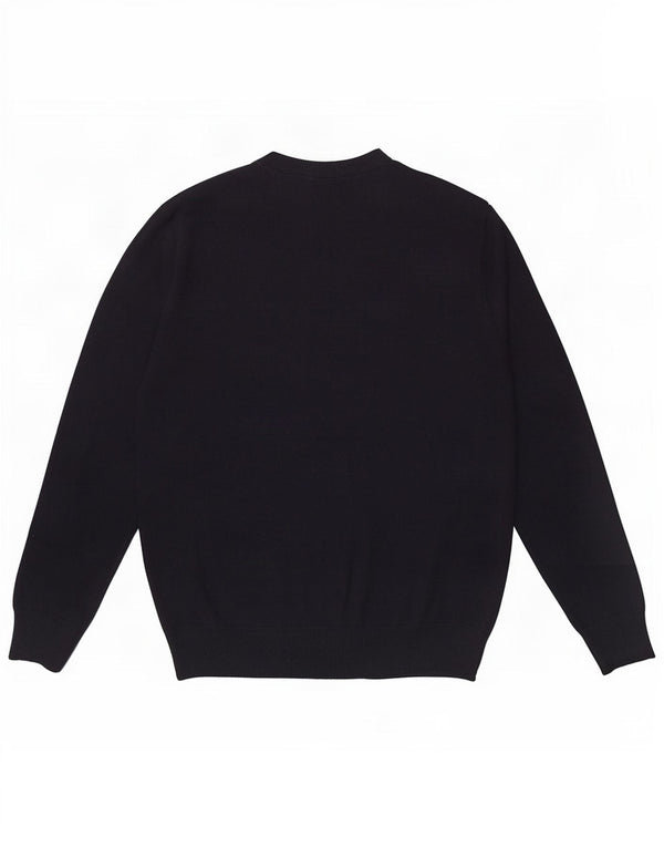 Pierre Cardin Mens Crew Neck Jumper Sweater Small Navy Blue Acrylic