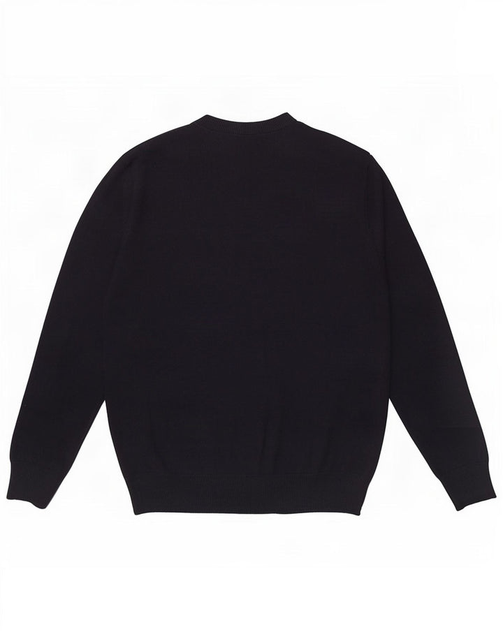 Pierre Cardin Mens Crew Neck Jumper Sweater Small Navy Blue Acrylic
