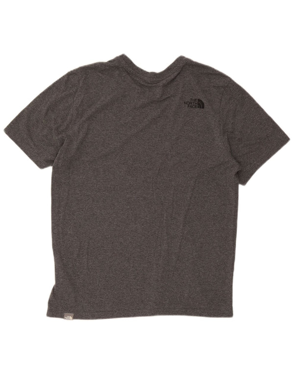 The North Face Mens T-Shirt Top Medium Grey Flecked Cotton