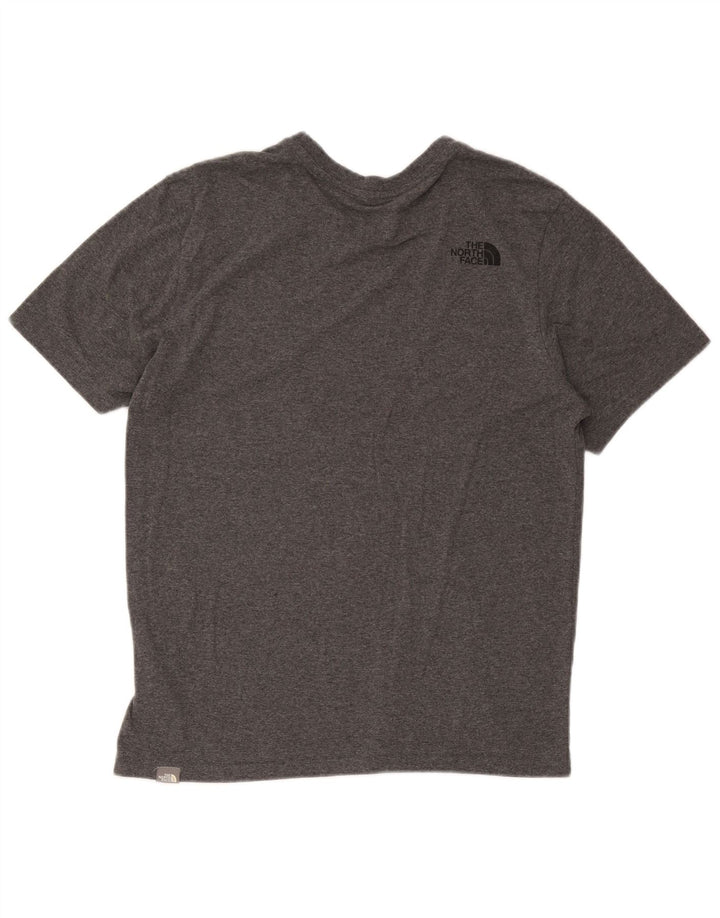 The North Face Mens T-Shirt Top Medium Grey Flecked Cotton