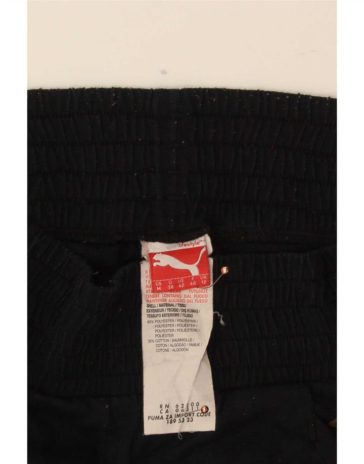 Puma Womens Capri Tracksuit Trousers Joggers UK 12 Medium Black Polyester