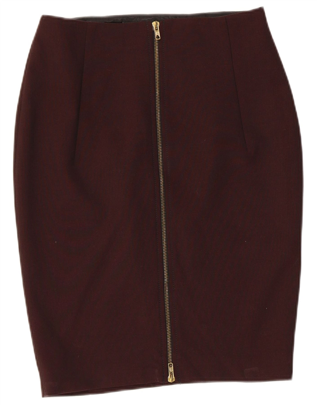 Zara Womens Pencil Skirt Medium W28  Maroon Viscose