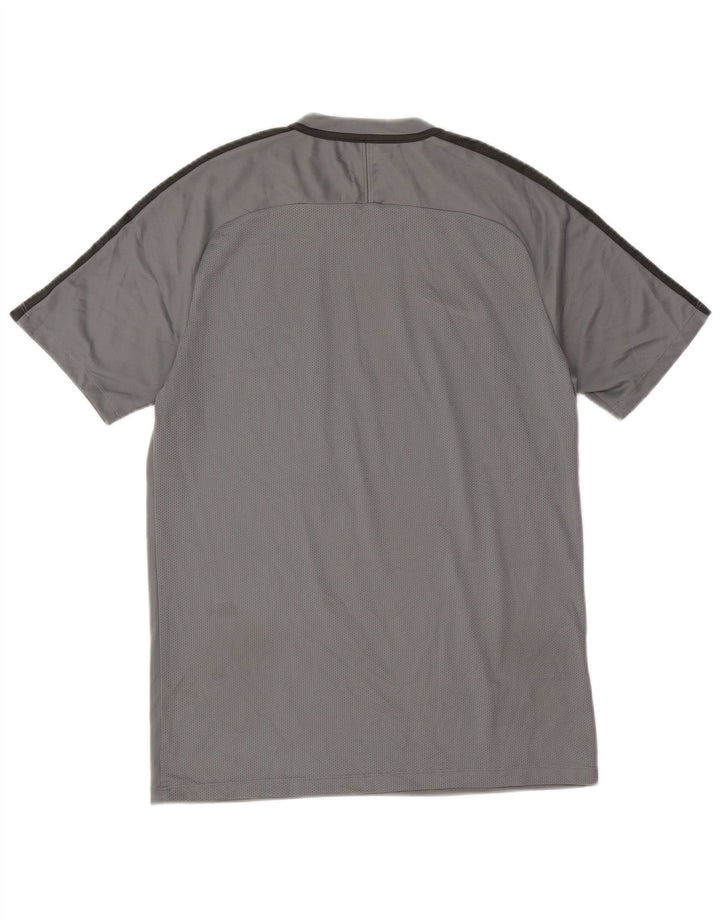 Nike Mens Dri Fit T-Shirt Top Medium Grey Colourblock