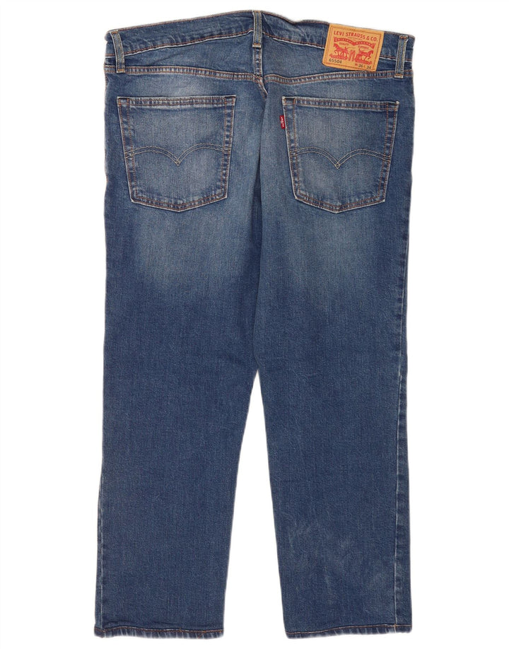 Levi's Mens Cropped Jeans W36 L24 Blue Cotton