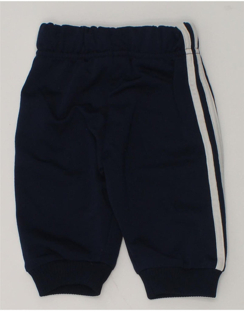 ADIDAS Baby Boys Joggers Tracksuit Trousers 0-3 Months Navy Blue Polyester | Vintage Adidas | Thrift | Second-Hand Adidas | Used Clothing | Messina Hembry 