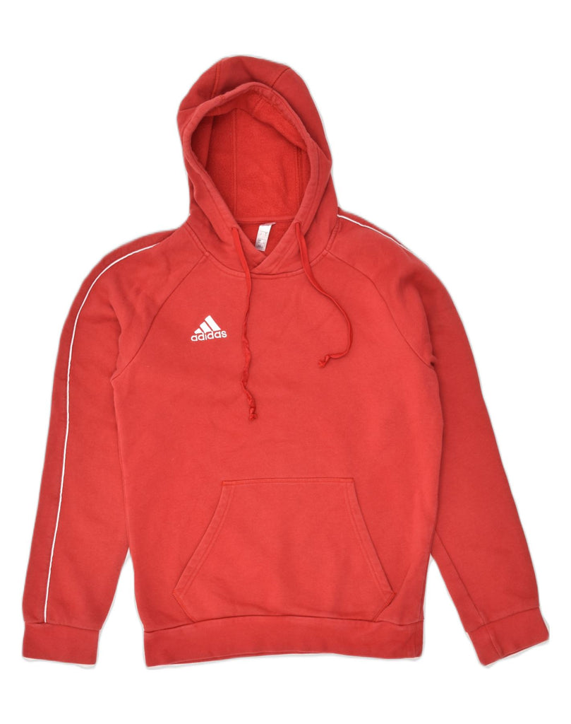 ADIDAS Mens Hoodie Jumper Small Red Cotton | Vintage Adidas | Thrift | Second-Hand Adidas | Used Clothing | Messina Hembry 