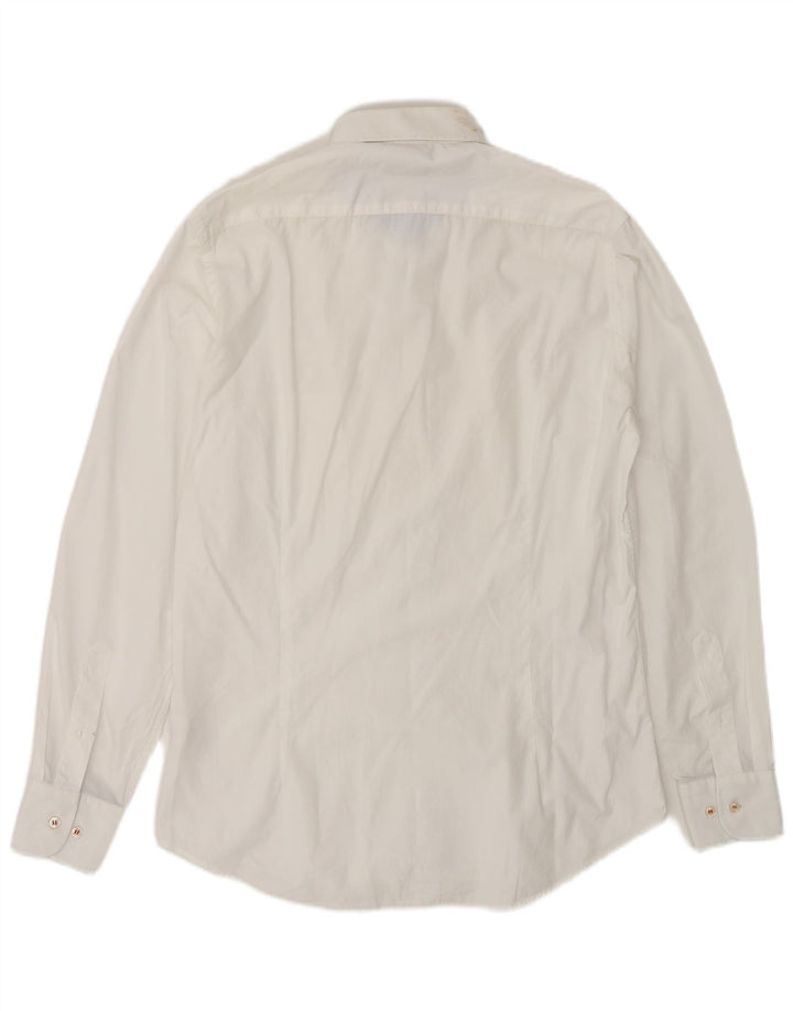 Paul & Shark Mens Shirt Medium White Cotton