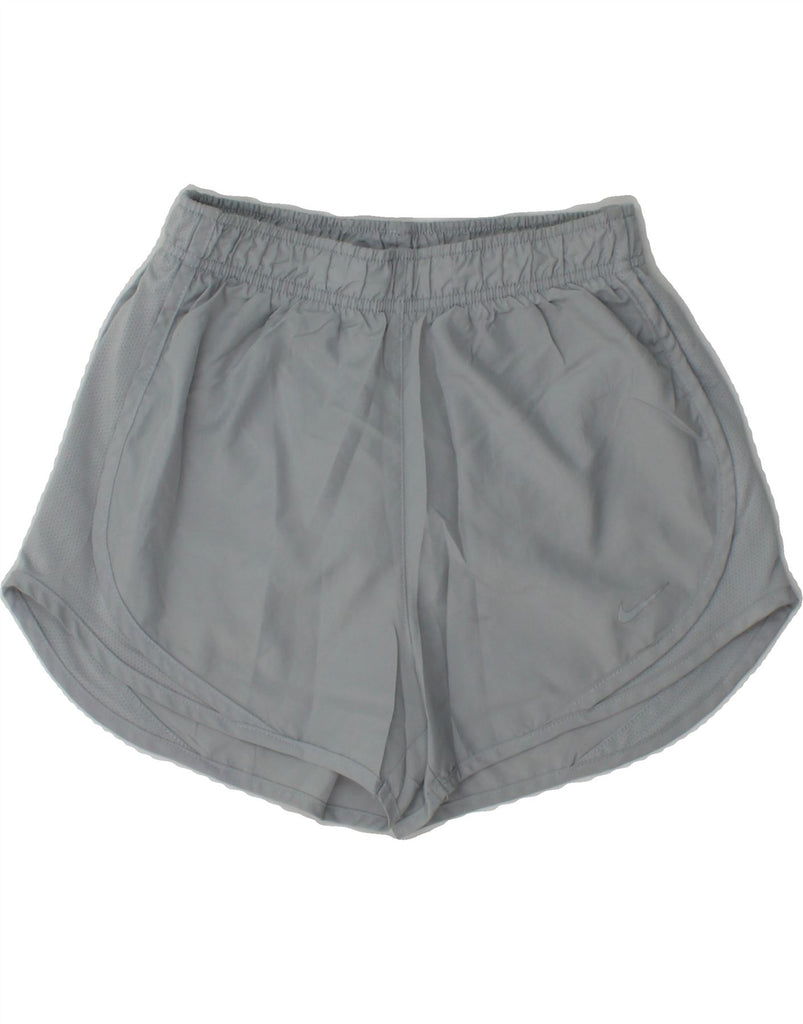 NIKE Womens Dri Fit Sport Shorts UK 6 XS Grey Polyester Vintage Nike and Second-Hand Nike from Messina Hembry 
