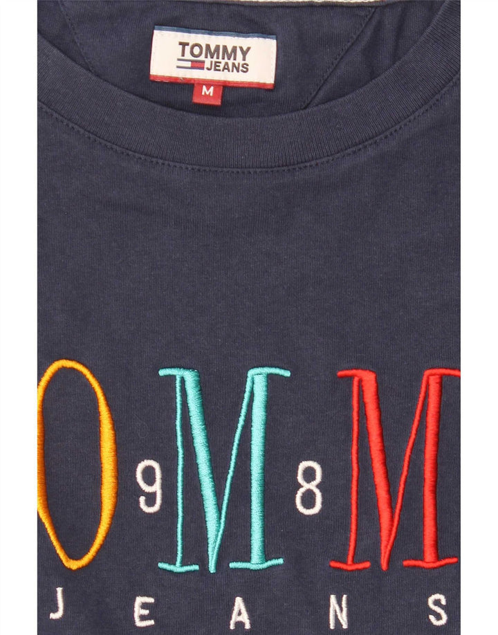 Tommy Hilfiger Mens Graphic T-Shirt Top Medium Navy Blue