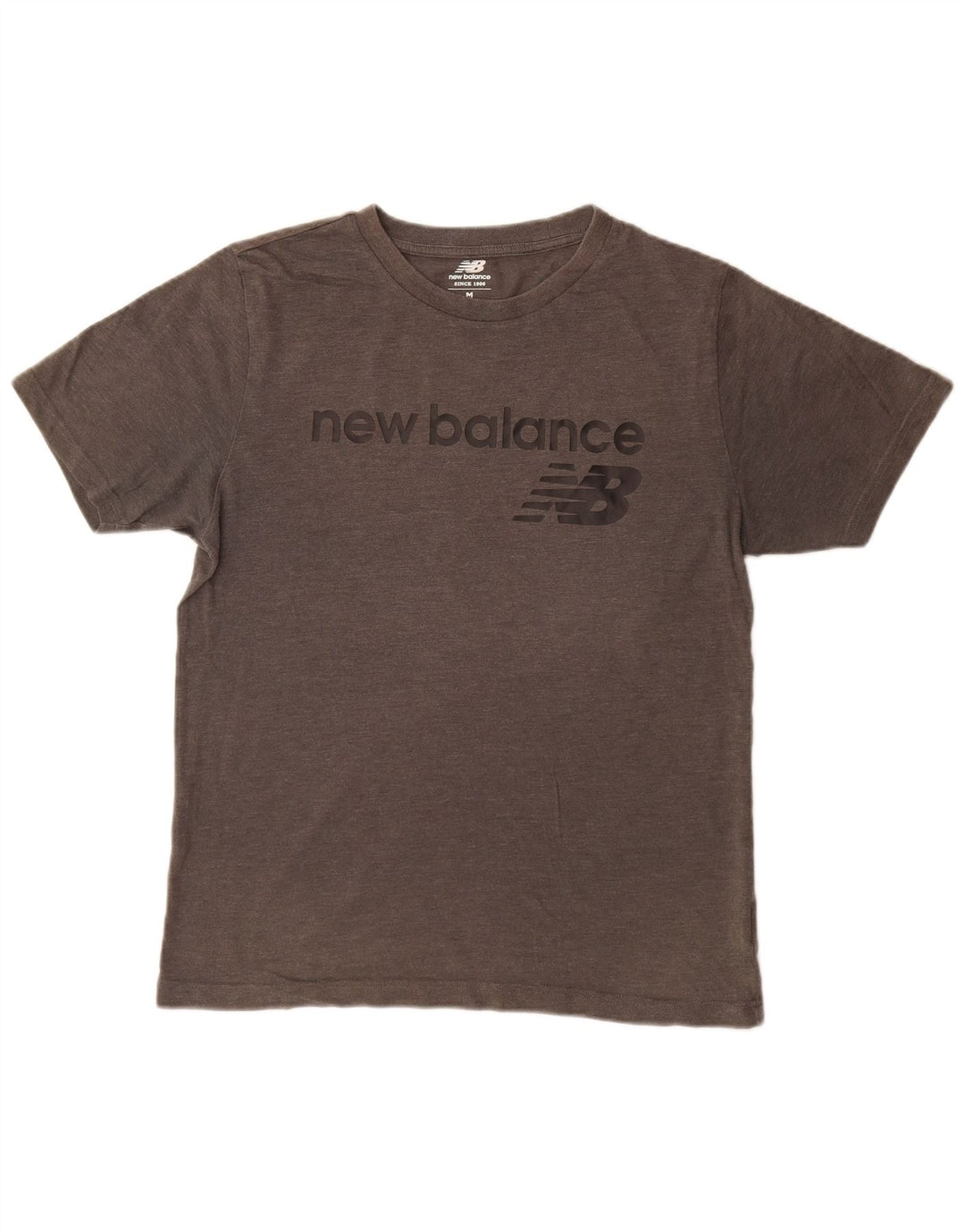 New Balance Mens Graphic T-Shirt Top Medium Grey