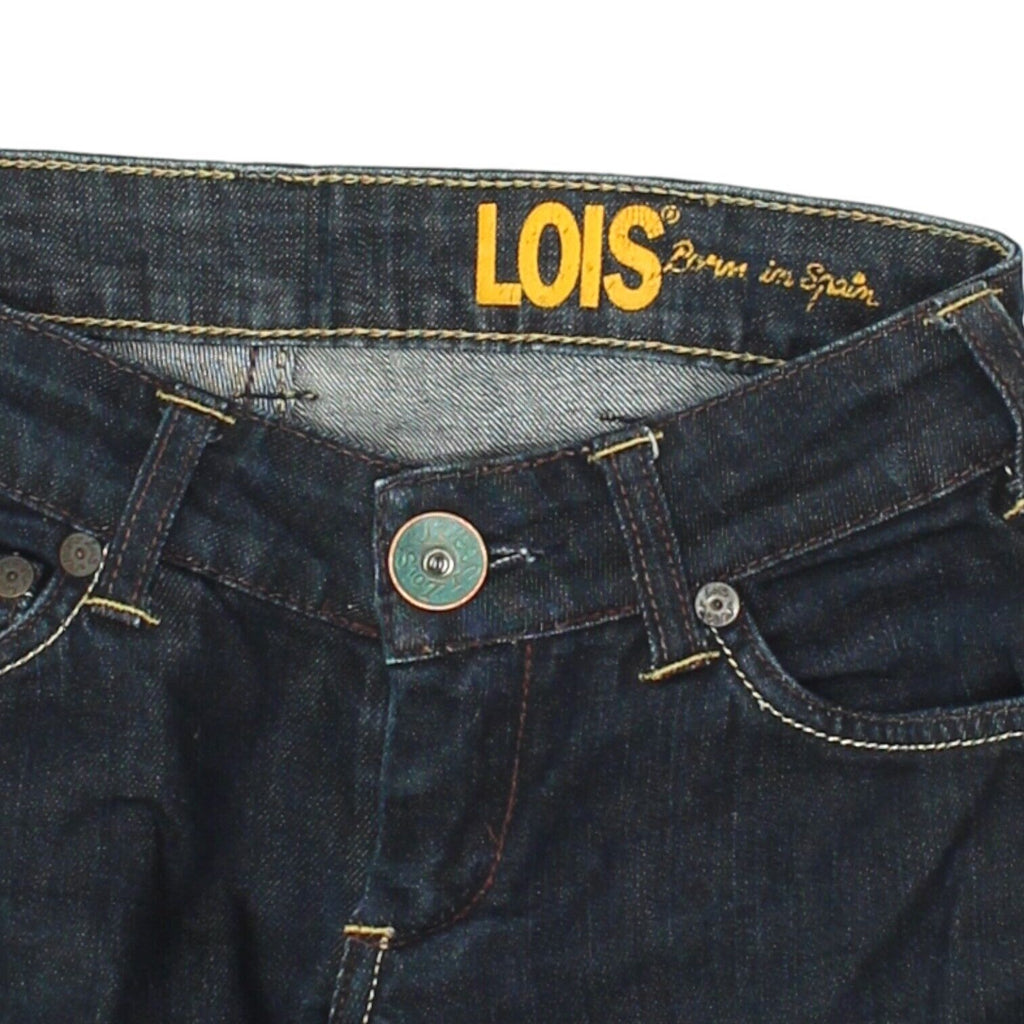 Lois Womens Blue Low Rise Slim Fit Jeans | Vintage High End Designer Denim VTG | Vintage Messina Hembry | Thrift | Second-Hand Messina Hembry | Used Clothing | Messina Hembry 