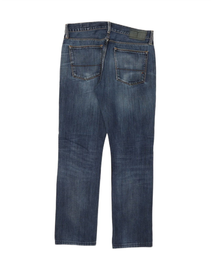 TOMMY HILFIGER Mens Hudson Straight Jeans W33 L30 Blue Vintage Tommy Hilfiger and Second-Hand Tommy Hilfiger from Messina Hembry 