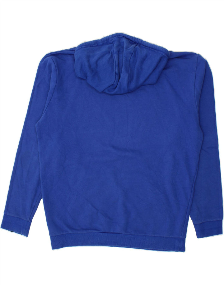 ELLESSE Mens Loose Fit Graphic Hoodie Jumper Small Blue Cotton Vintage Ellesse and Second-Hand Ellesse from Messina Hembry 