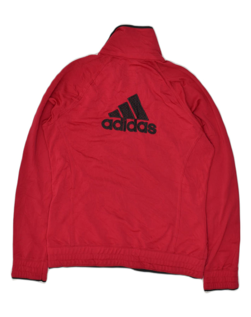 ADIDAS Womens Graphic Tracksuit Top Jacket UK 14 Large  Red | Vintage Adidas | Thrift | Second-Hand Adidas | Used Clothing | Messina Hembry 