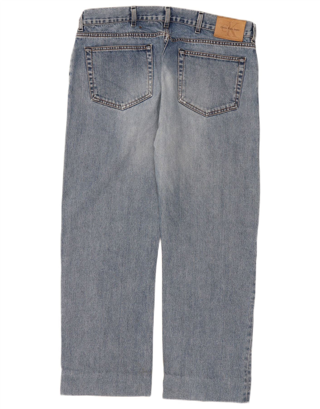 Calvin Klein Womens Straight Jeans W36 L28 Blue