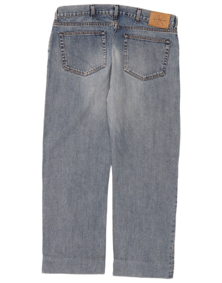 Calvin Klein Womens Straight Jeans W36 L28 Blue
