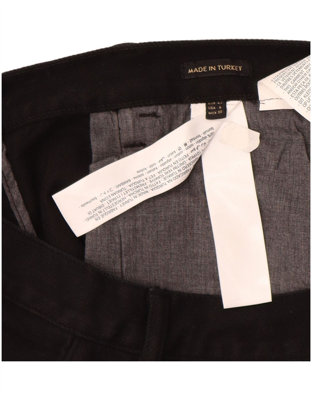 Massimo Dutti Womens High Rise Straight Jeans EU 40 Medium W30 L29 Black