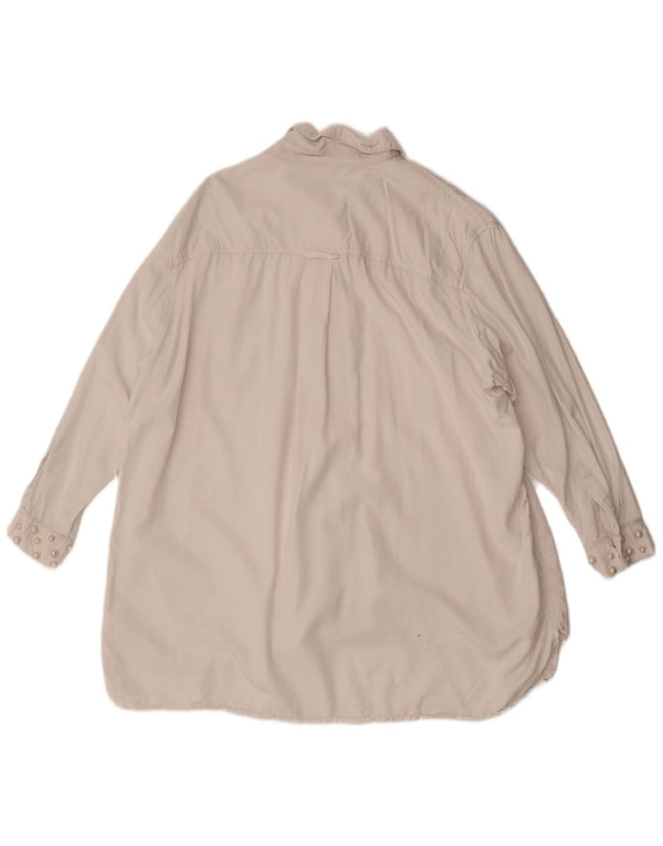 Zara Womens Oversized Shirt Dress UK 16 Large White