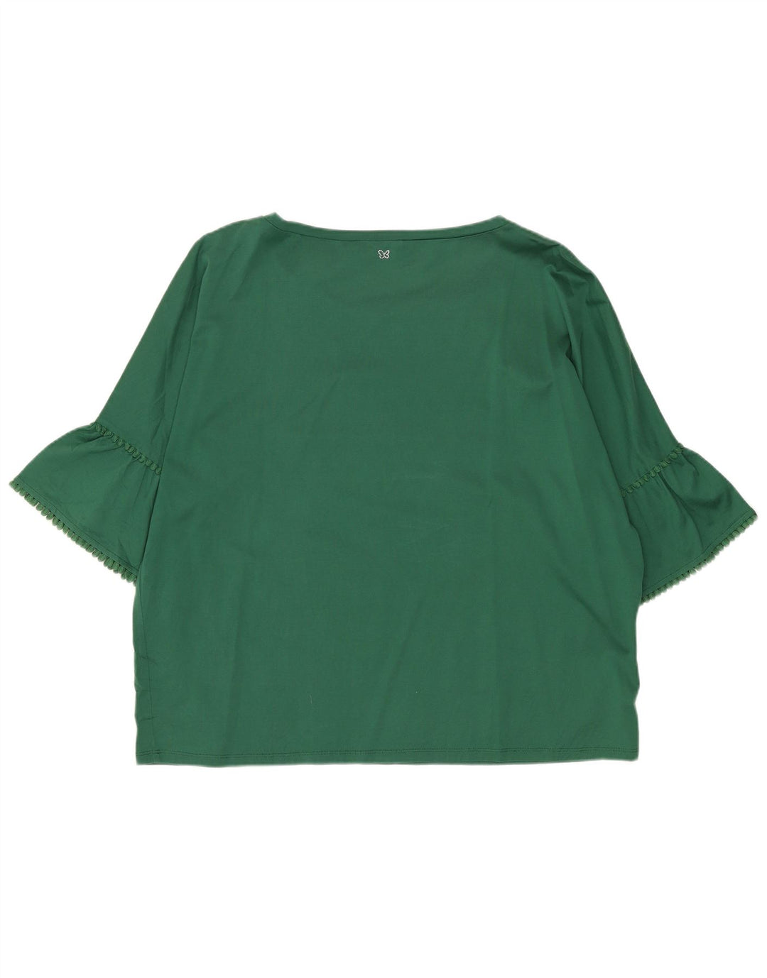 Max Mara Womens Weekend 3/4 Sleeve Blouse Top UK 16 Large Green