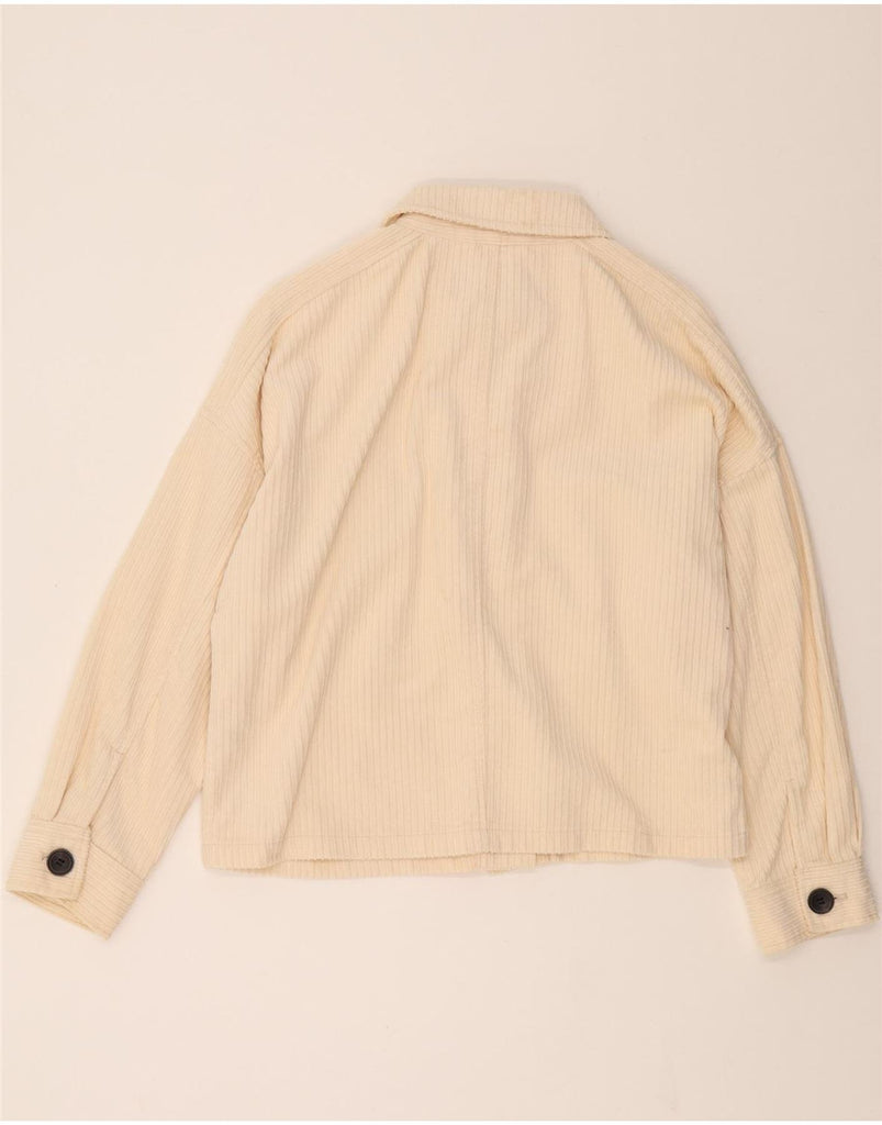 ZARA Womens Oversized Corduroy Jacket UK 6 XS Beige Vintage Zara and Second-Hand Zara from Messina Hembry 