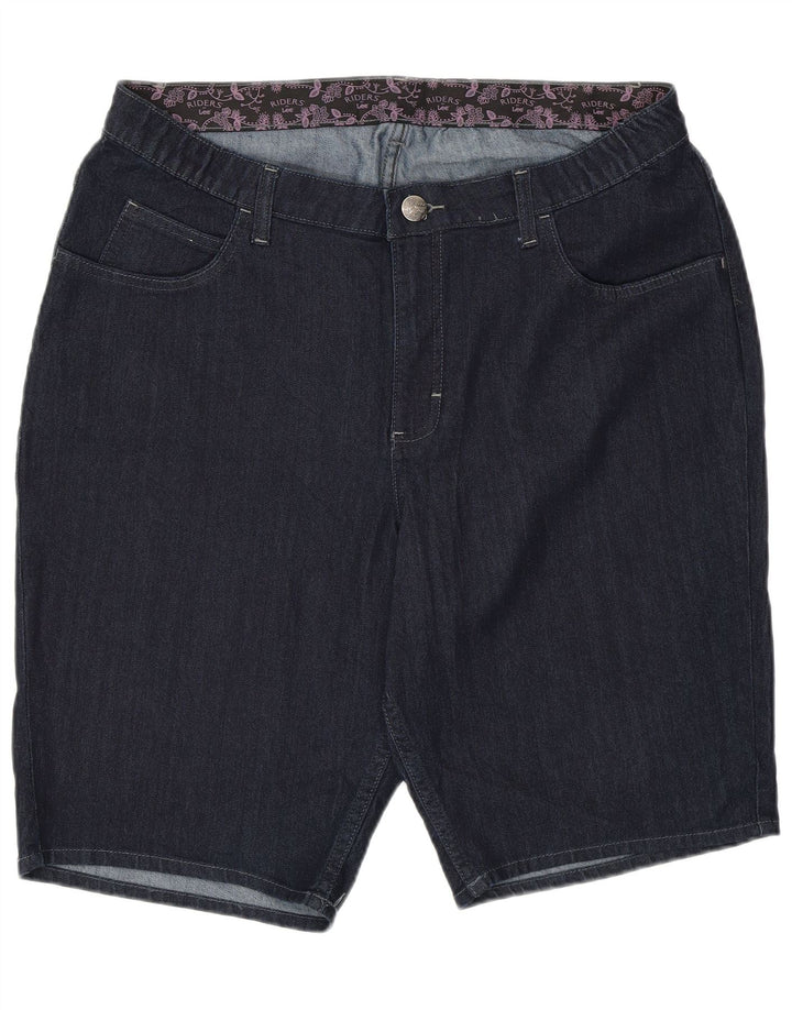 LEE Womens Denim Shorts US 18 XL W36  Navy Blue Cotton