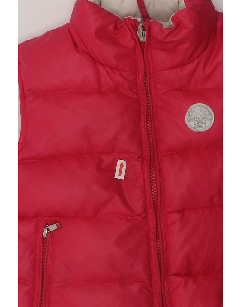 NORTH SAILS Girls Reversible Padded Gilet 5-6 Years Red Polyamide | Vintage North Sails | Thrift | Second-Hand North Sails | Used Clothing | Messina Hembry 