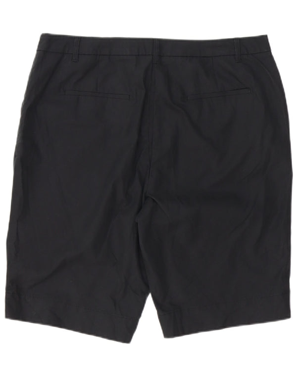 MARKS & SPENCER Womens Chino Shorts UK 16 Large 36  Black Polyester