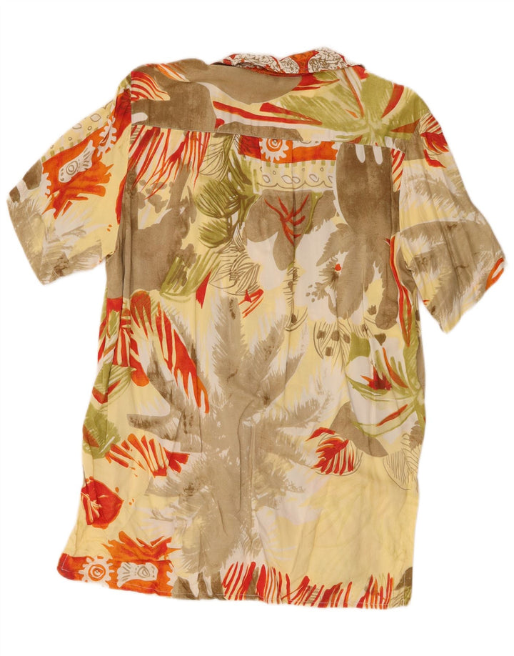 Vintage Womens Abstract Pattern Shirt Blouse UK 16 Large Multicoloured