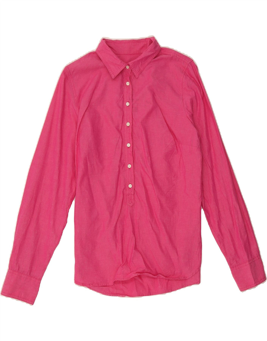 J. CREW Womens Pullover Shirt UK 12 Medium Pink Cotton Vintage J. Crew and Second-Hand J. Crew from Messina Hembry 